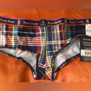 Psycho Bunny Women’s plaid panty - NWT - Size S